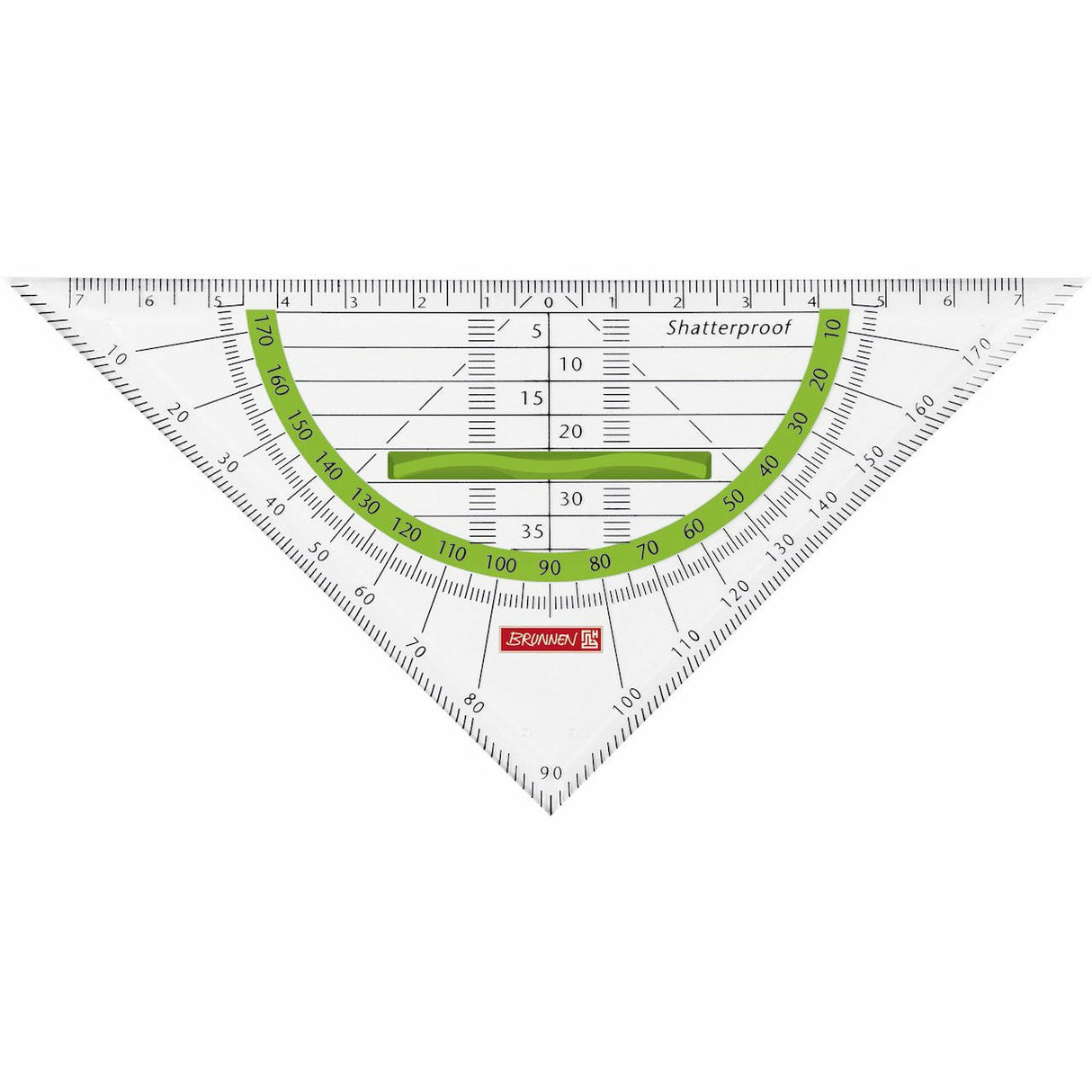 Geometrie-Dreieck 16cm Griff kiwi