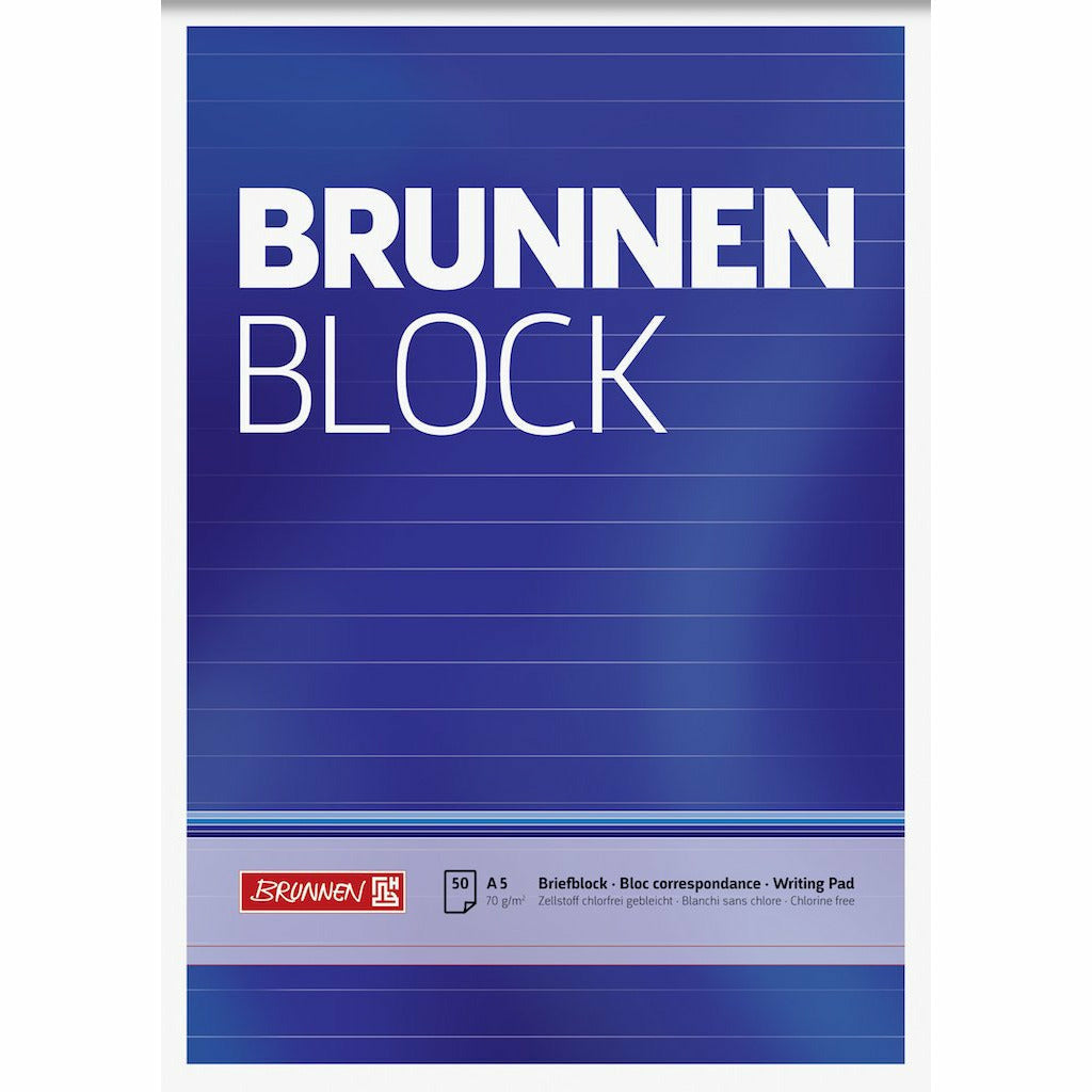 Briefblock A5 70g BRUNNEN lin