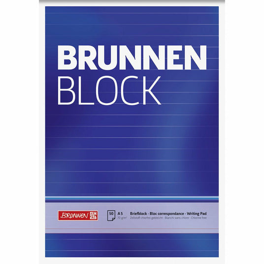 Briefblock A5 70g BRUNNEN lin