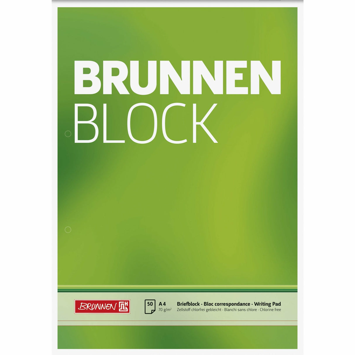 Briefblock A4 BRUNNEN unlin gelocht