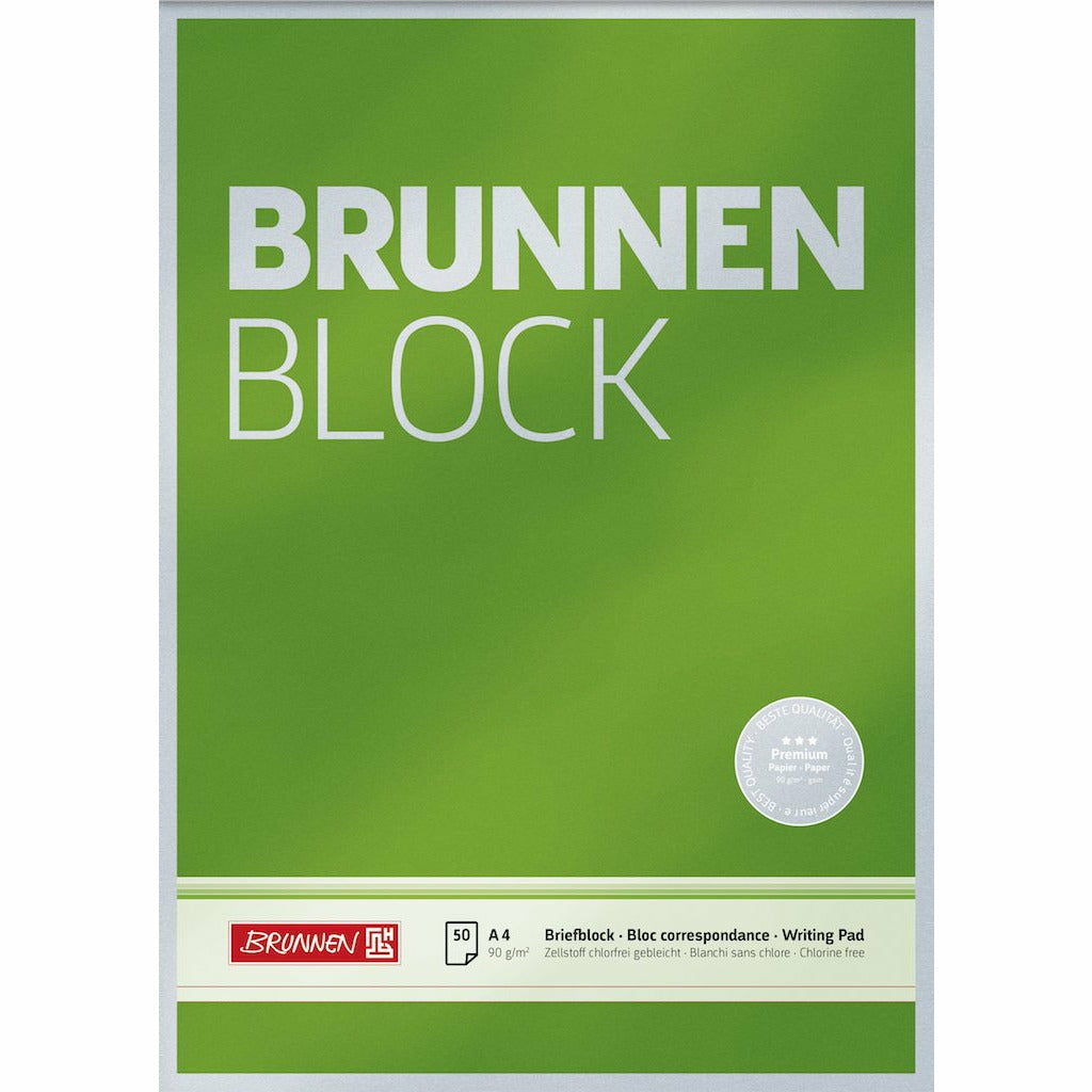 Briefbl. A4 90g BRUNNEN unl.Premium