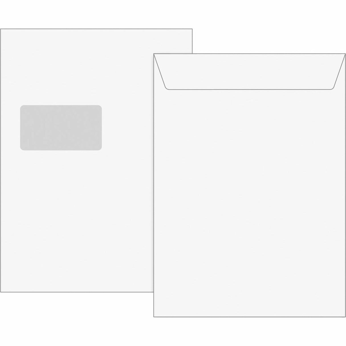 Versandtasche C4 weiß m.Fenster 5St