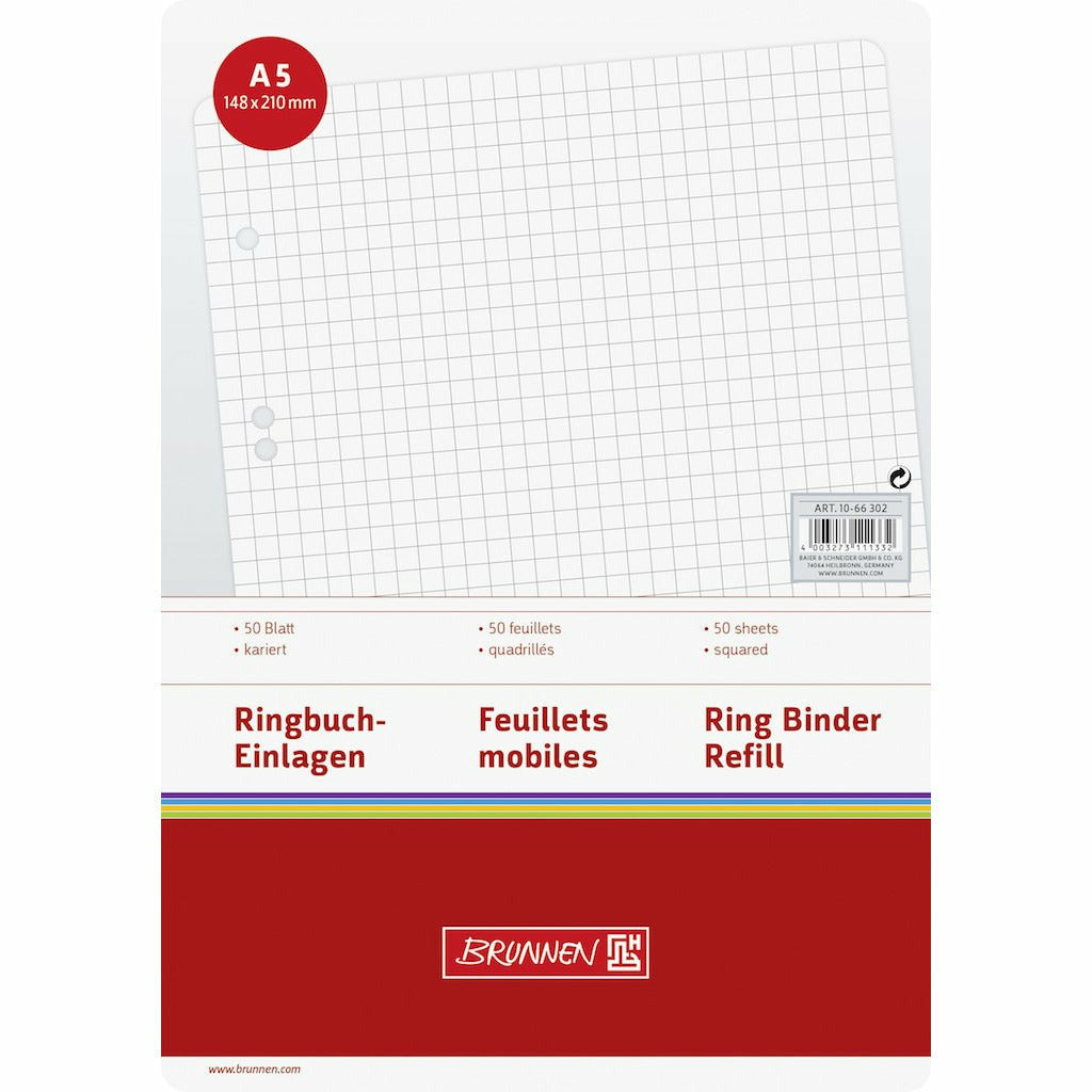 Ringbucheinlage A5 kar 50Bl