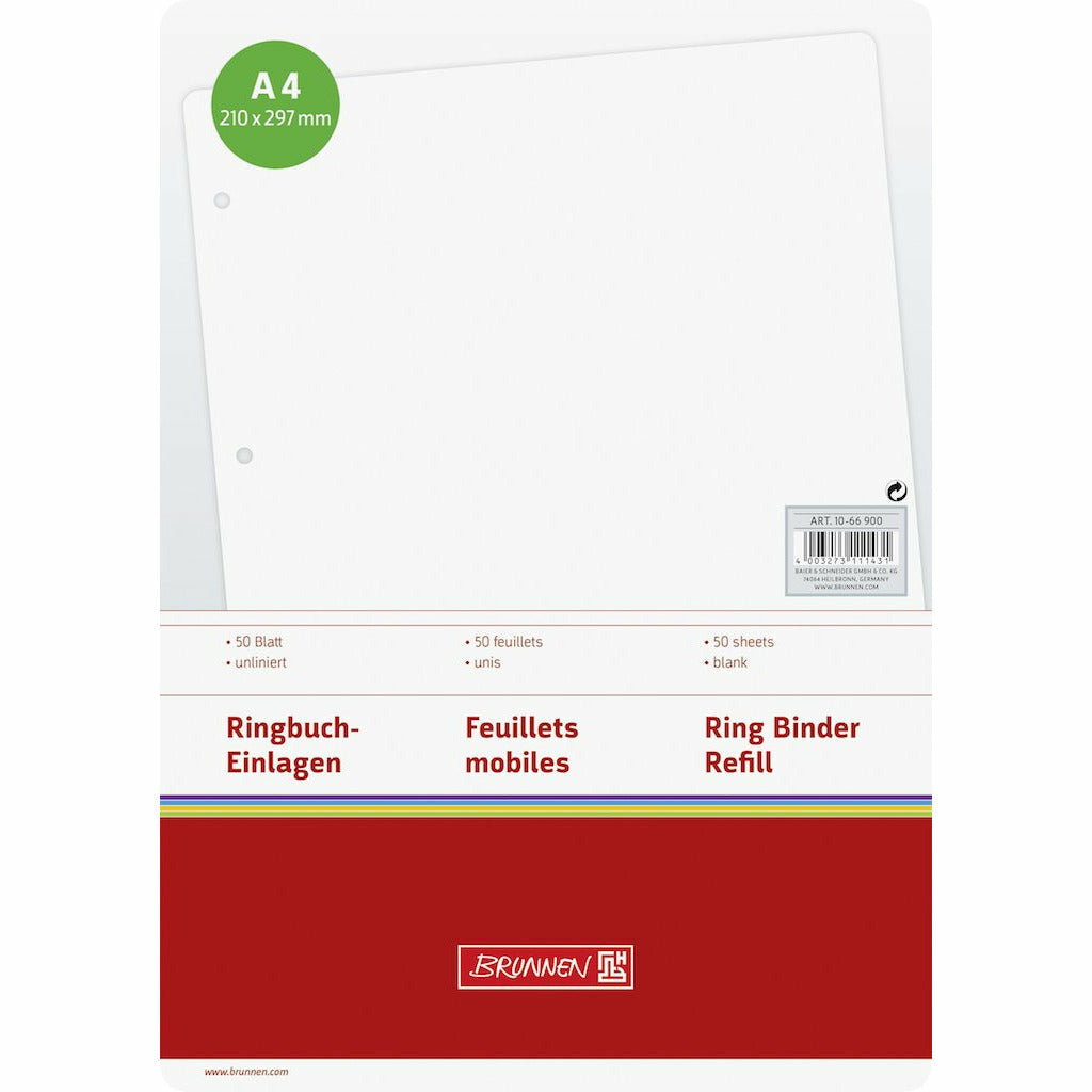 Ringbucheinlage A4 unlin 50Bl
