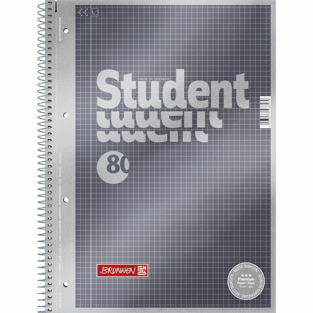 Collegeblock A4 kariert Premium