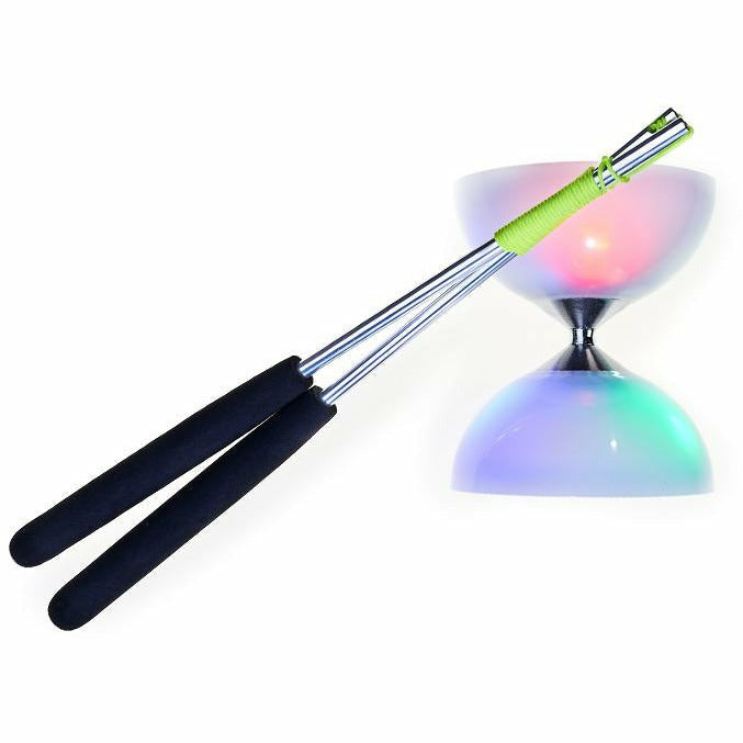 Diabolo Acrobat LED Set mit Handstäben