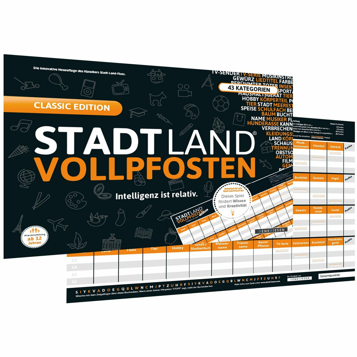 StadtLandVollpfosten - Classic - XXL Spielblock