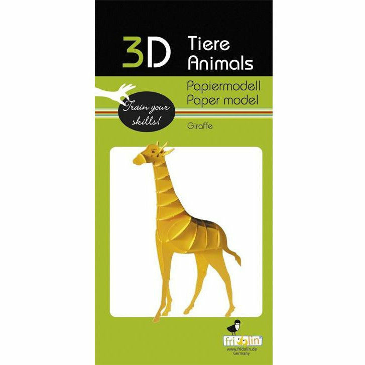 3D-Modell | Giraffe | Spezialkarton | gelasert