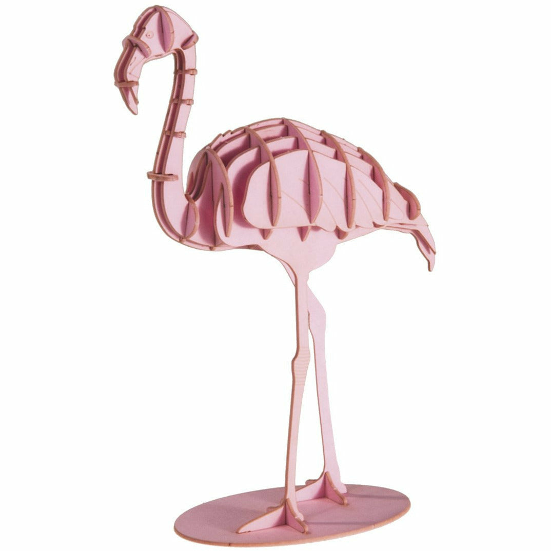 3D-Modell | Flamingo | Spezialkarton | gelasert