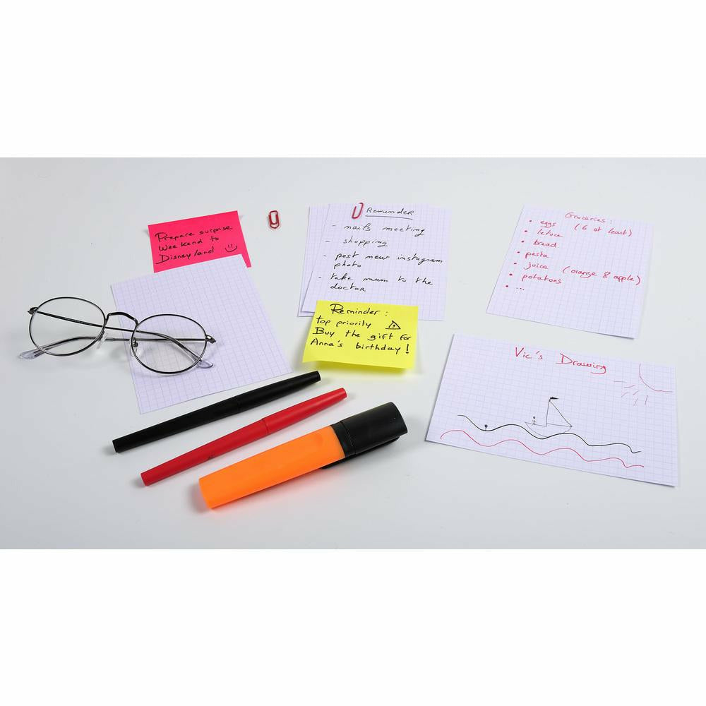 Karteikarten A6 kariert weiss 100St