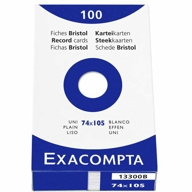 Karteikarten A7 blanco weiss 100St