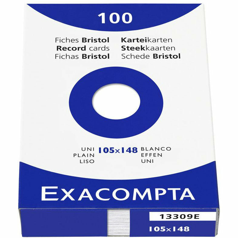 Karteikarten A6 blanco weiss 100St