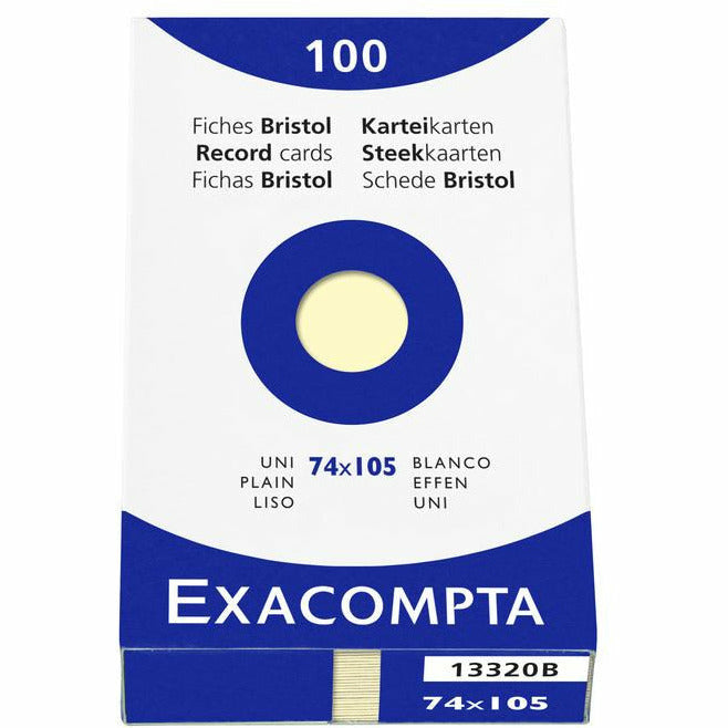 Karteikarten A7 blanco gelb 100St