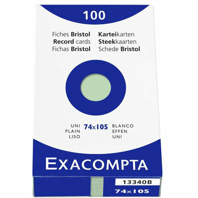 Karteikarten A7 blanco grün 100St