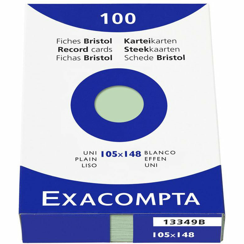 Karteikarten A6 blanco grün 100St