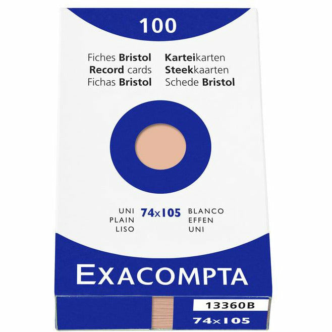 Karteikarten A7 blanco orange 100St