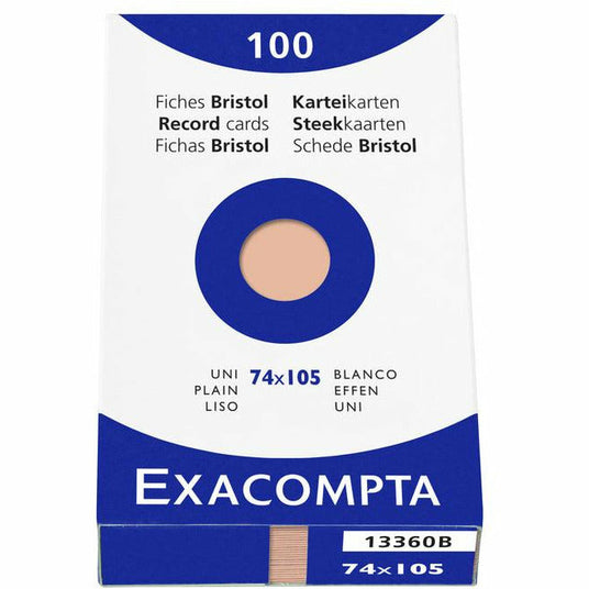 Karteikarten A7 blanco orange 100St