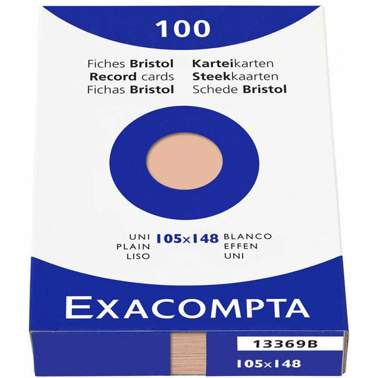 Karteikarten A6 blanco orange 100St