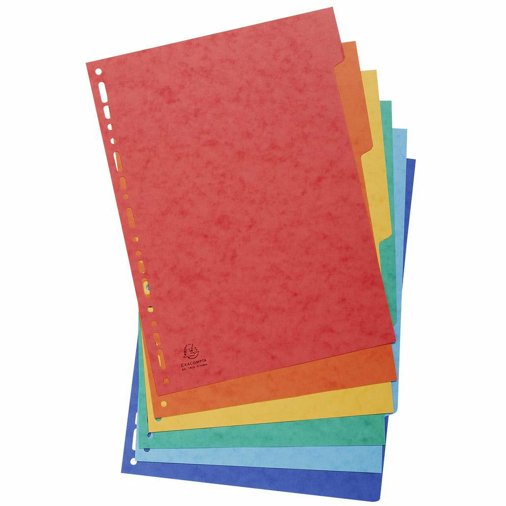 Register A4 Manila farbig 6tlg