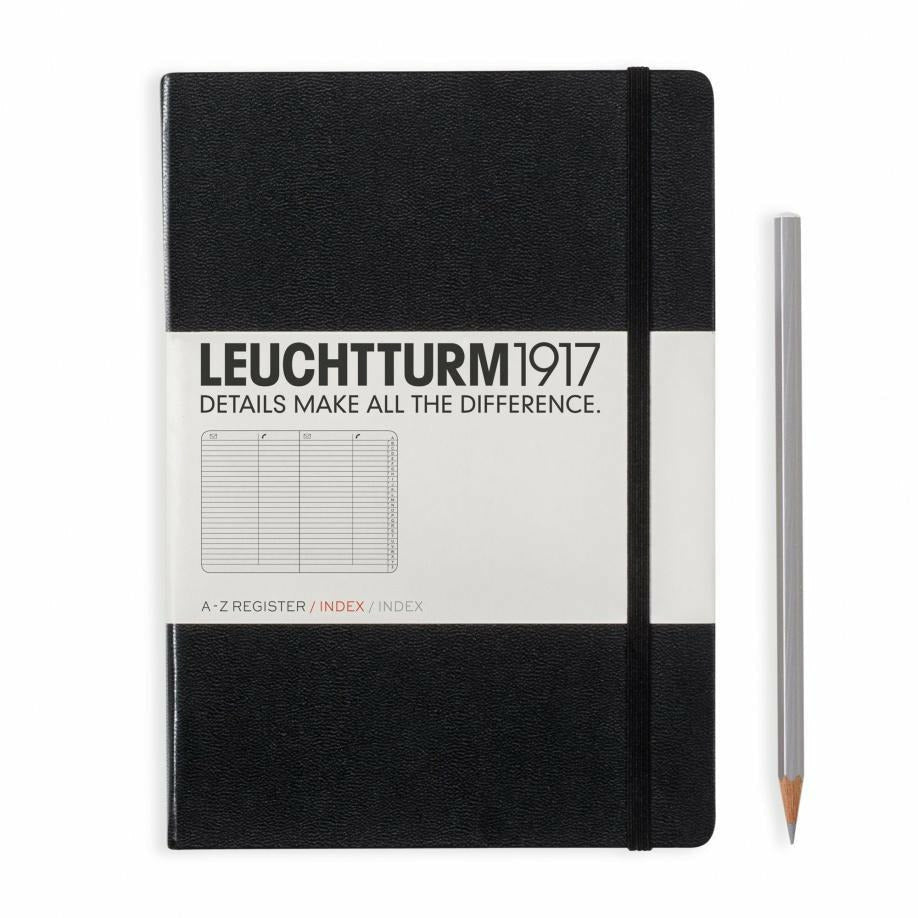 Adressbuch Medium (A5), Hardcover, Schwarz