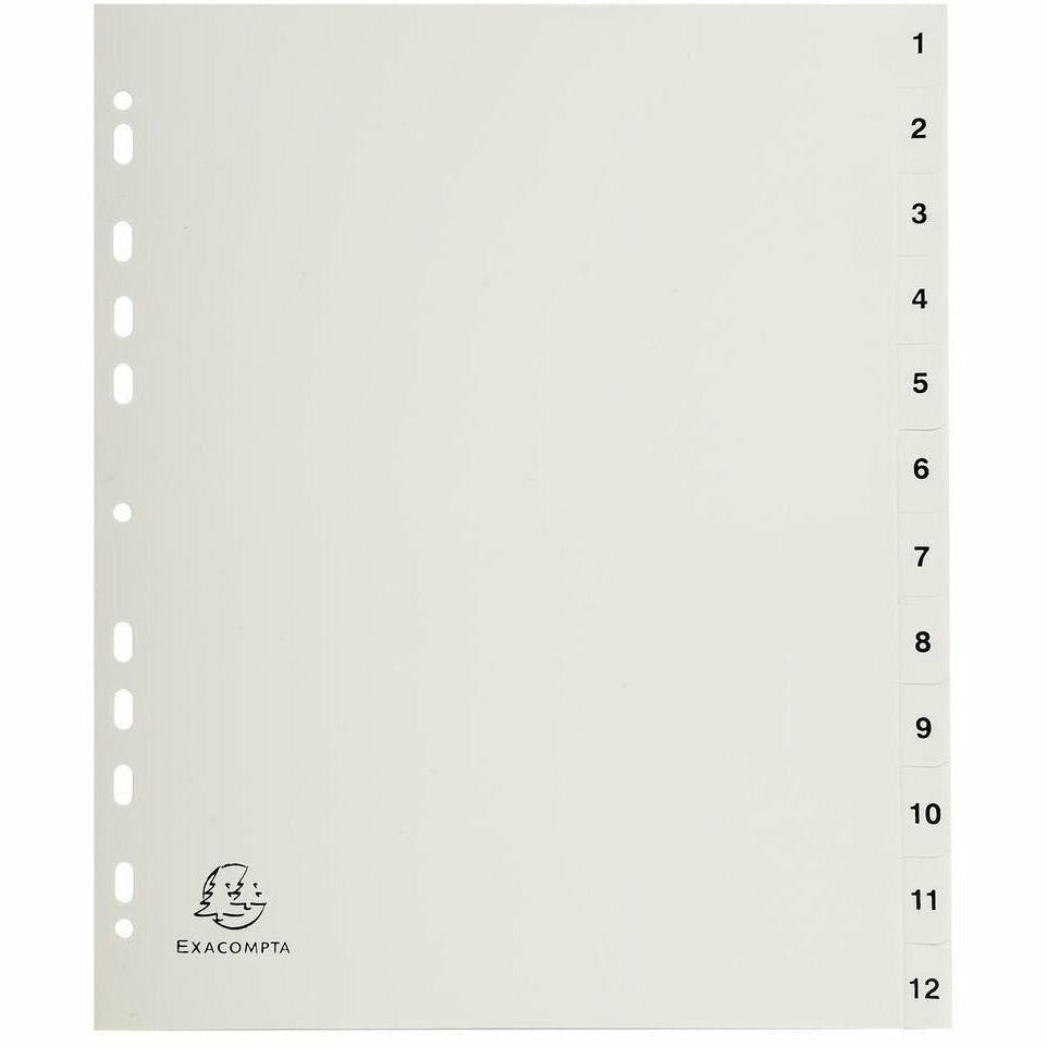 Register A4 PP 1-12tlg ws+registerseit