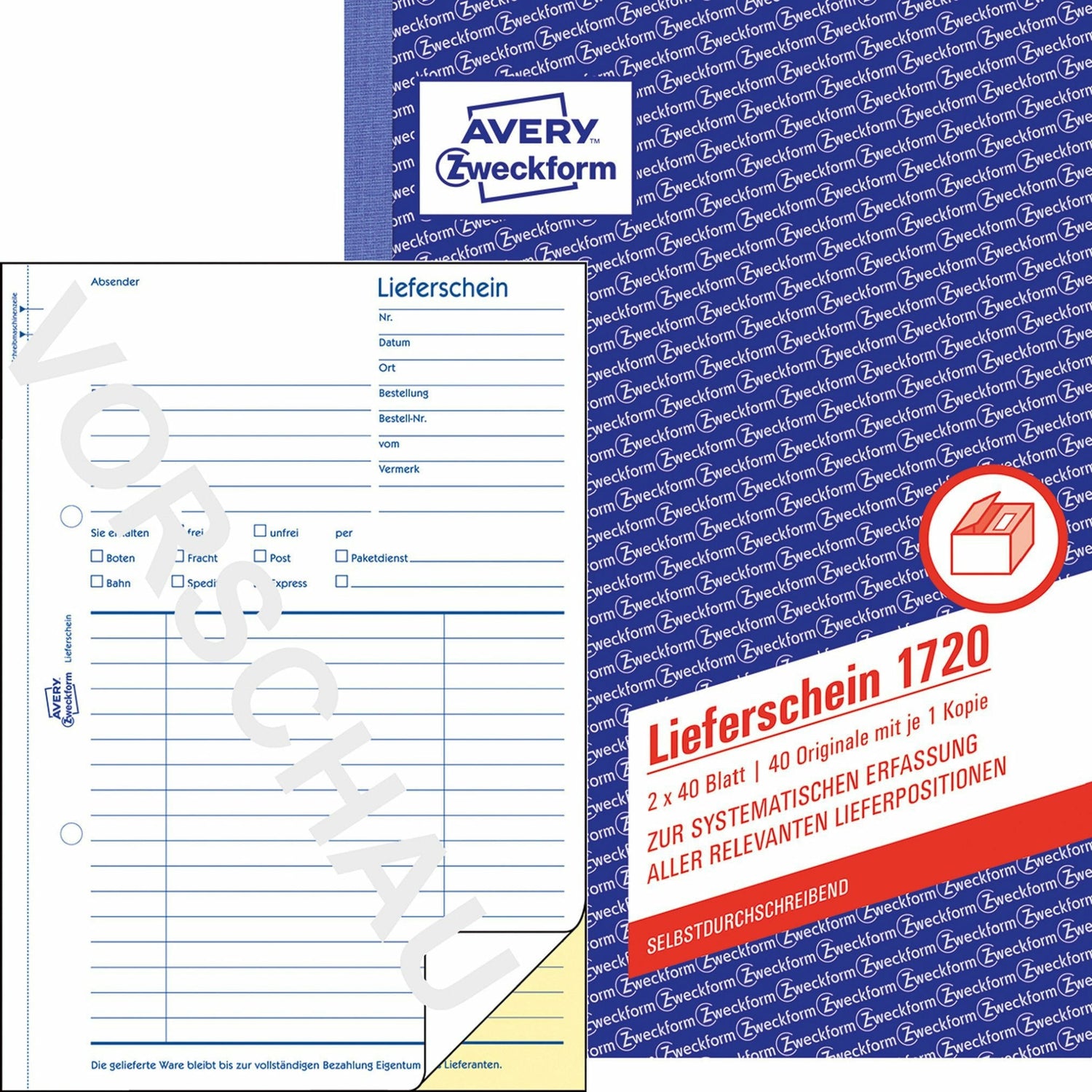 Avery-Zweckform | Lieferschein | 1720