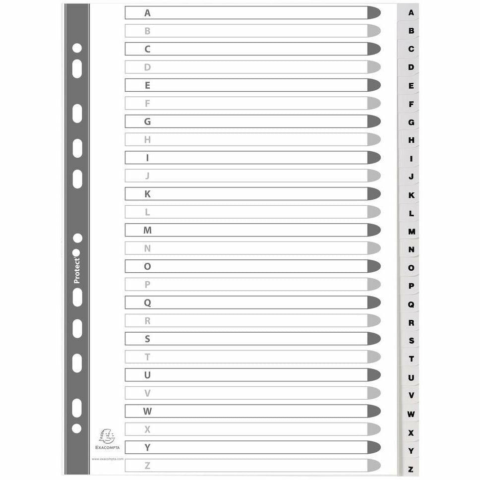 Register A4 26Tlg A-Z PPws+registerseite