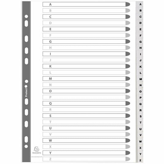 Register A4 26Tlg A-Z PPws+registerseite