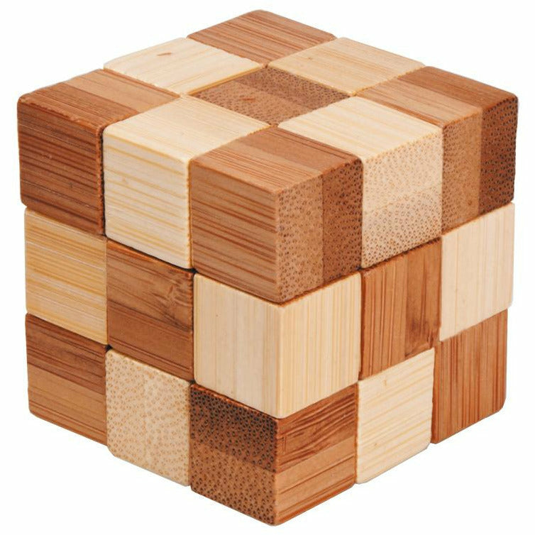 IQ-Test | Bambus-Schlangenwürfel | zweifarbig