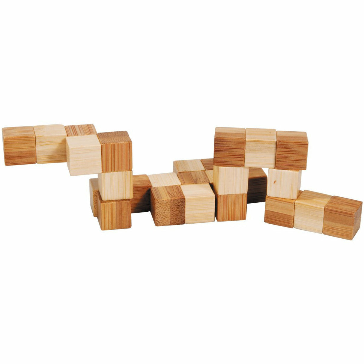 IQ-Test | Bambus-Schlangenwürfel | zweifarbig