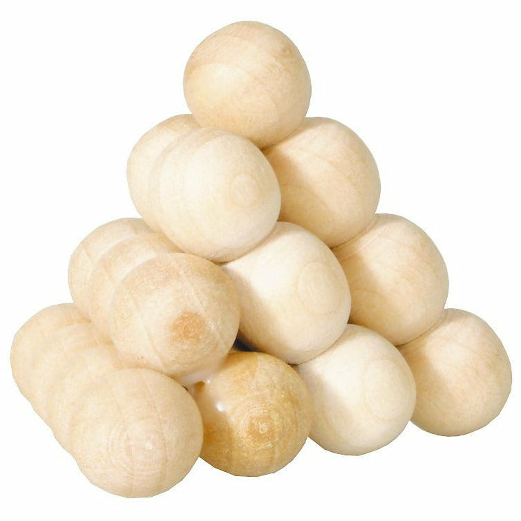 IQ-Test | Kugelpyramide | Holzpuzzle