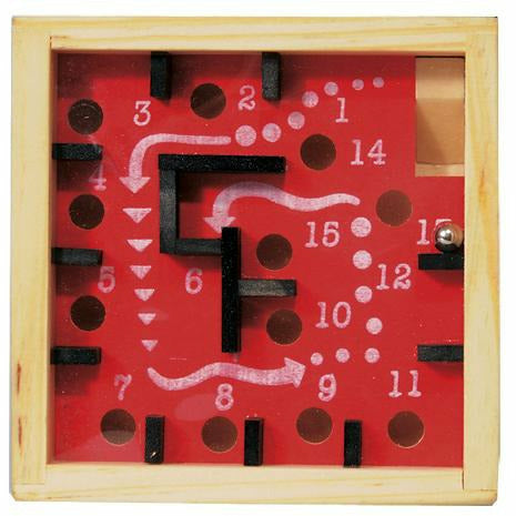 IQ-Test | Labyrinth-Spiel | Holz | 9 cm | bunt