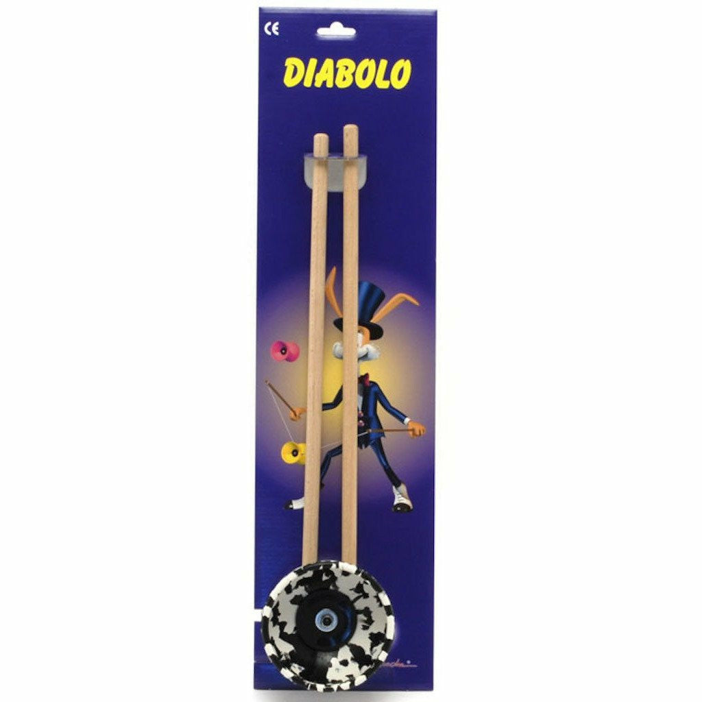 Diabolo Harlekin Medium-Set (Karton) | weiß/schwarz