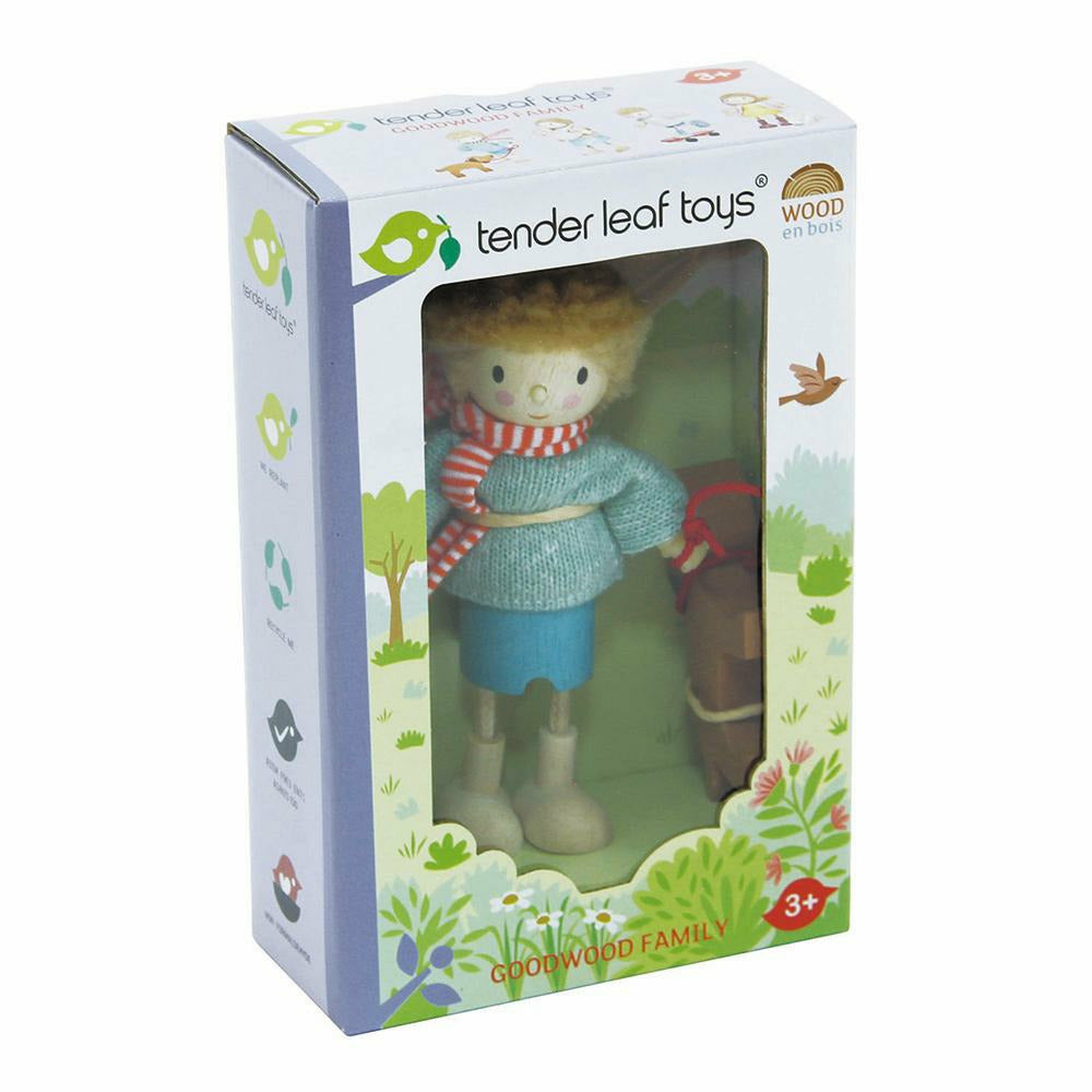 Mr Goodwood & Hund für Puppenhaus