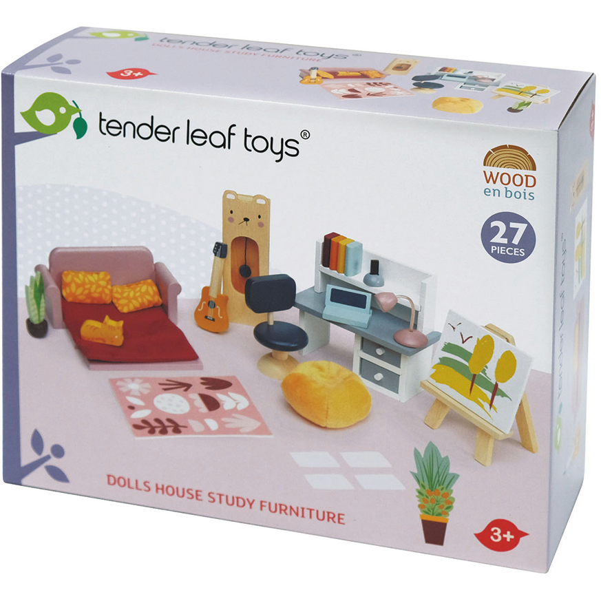 Arbeitszimmer für Puppenhaus