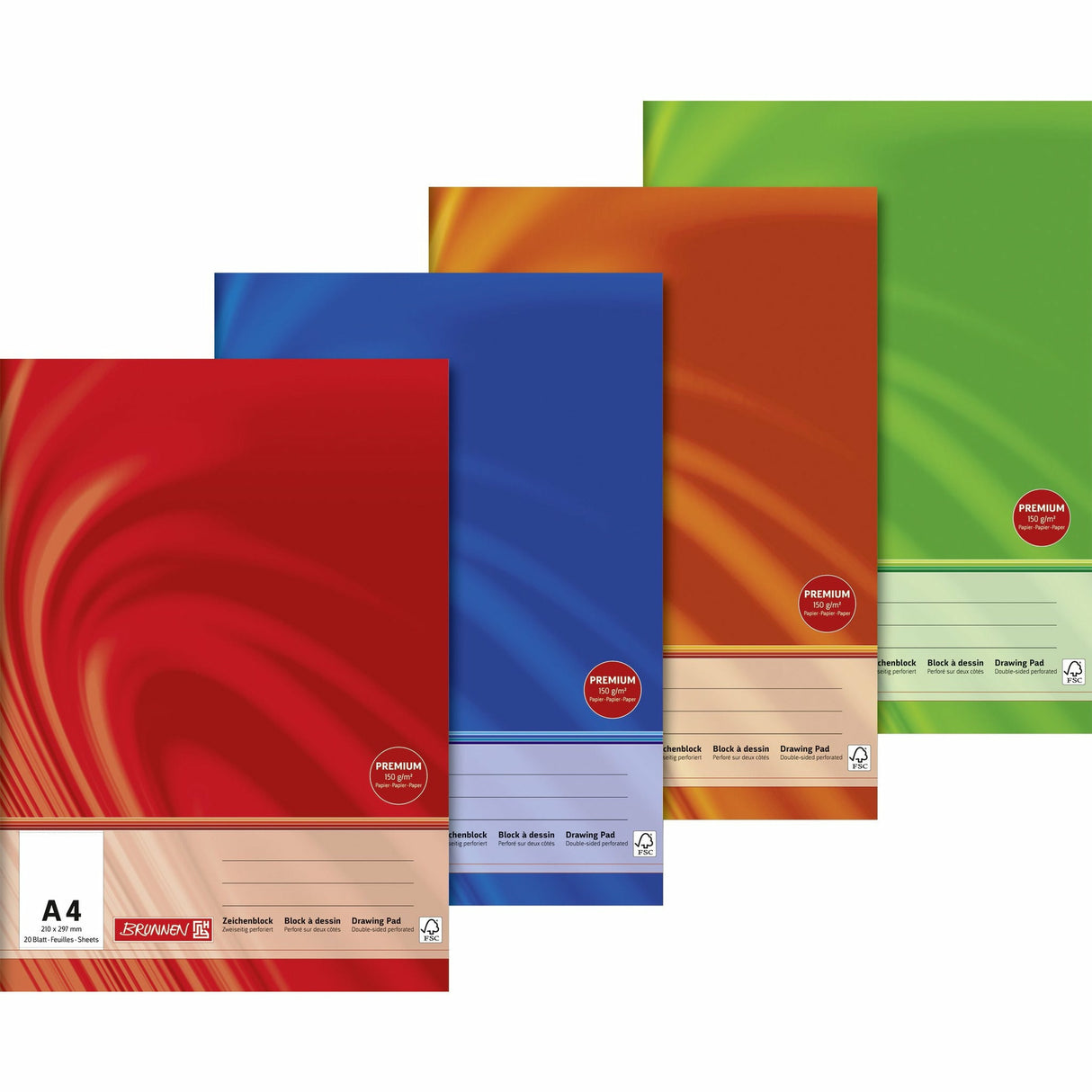 Zeichenblock A4 Viv 20Bl