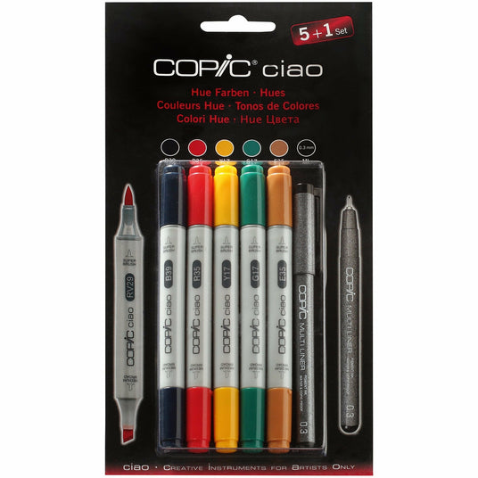 COPIC ciao 5+1 Set Hue Farben
