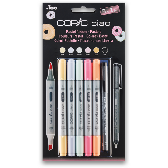 COPIC ciao 5+1 Set Pastellfarben