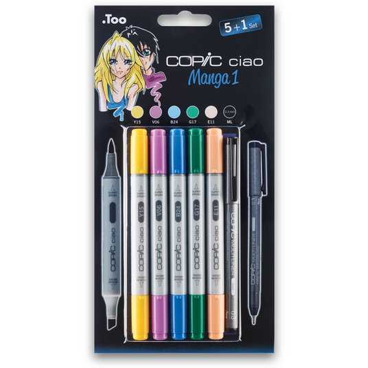 COPIC ciao 5+1 Set Manga 1