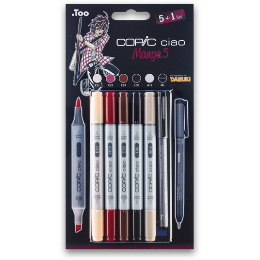 COPIC ciao 5+1 Set Manga 5