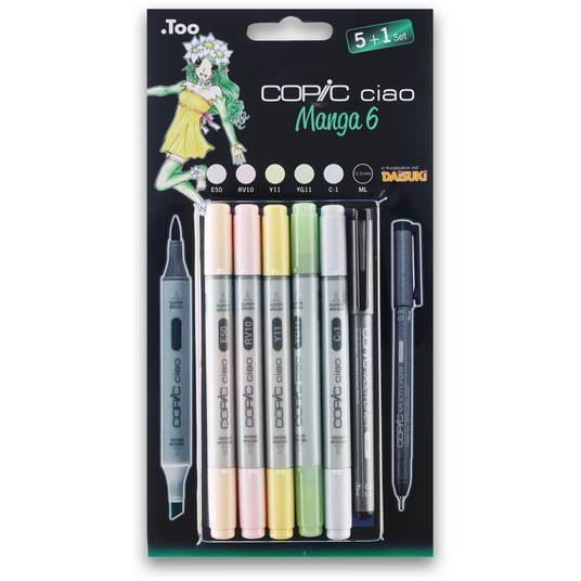 COPIC ciao 5+1 Set Manga 6