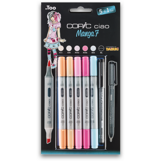 COPIC ciao 5+1 Set Manga 7
