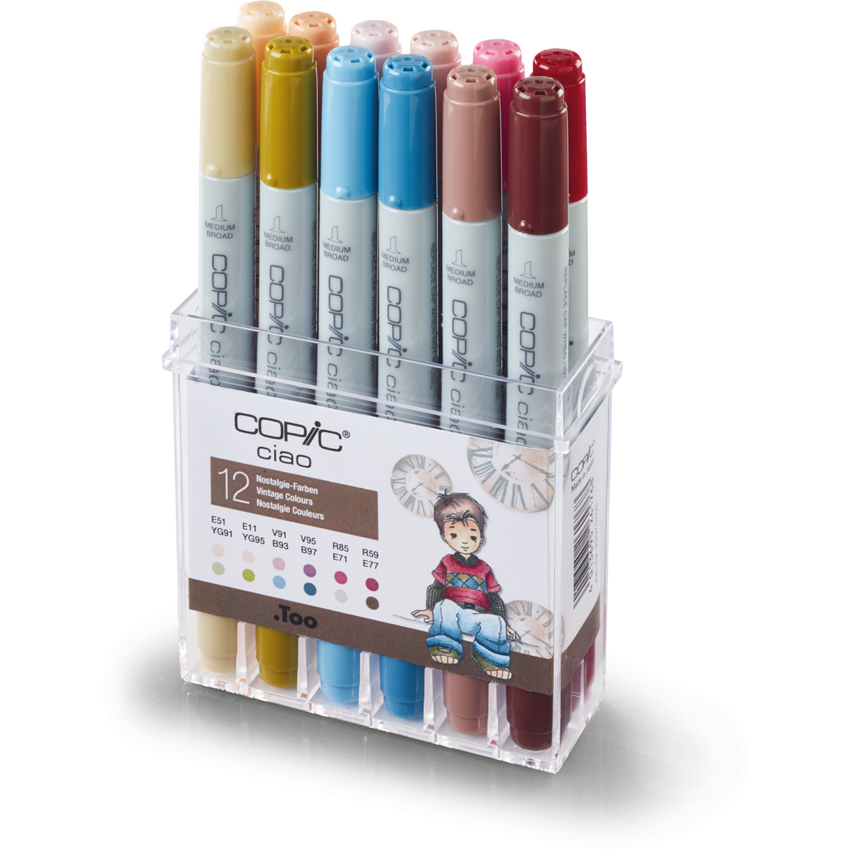 COPIC ciao 12er Set Nostalgie Farben