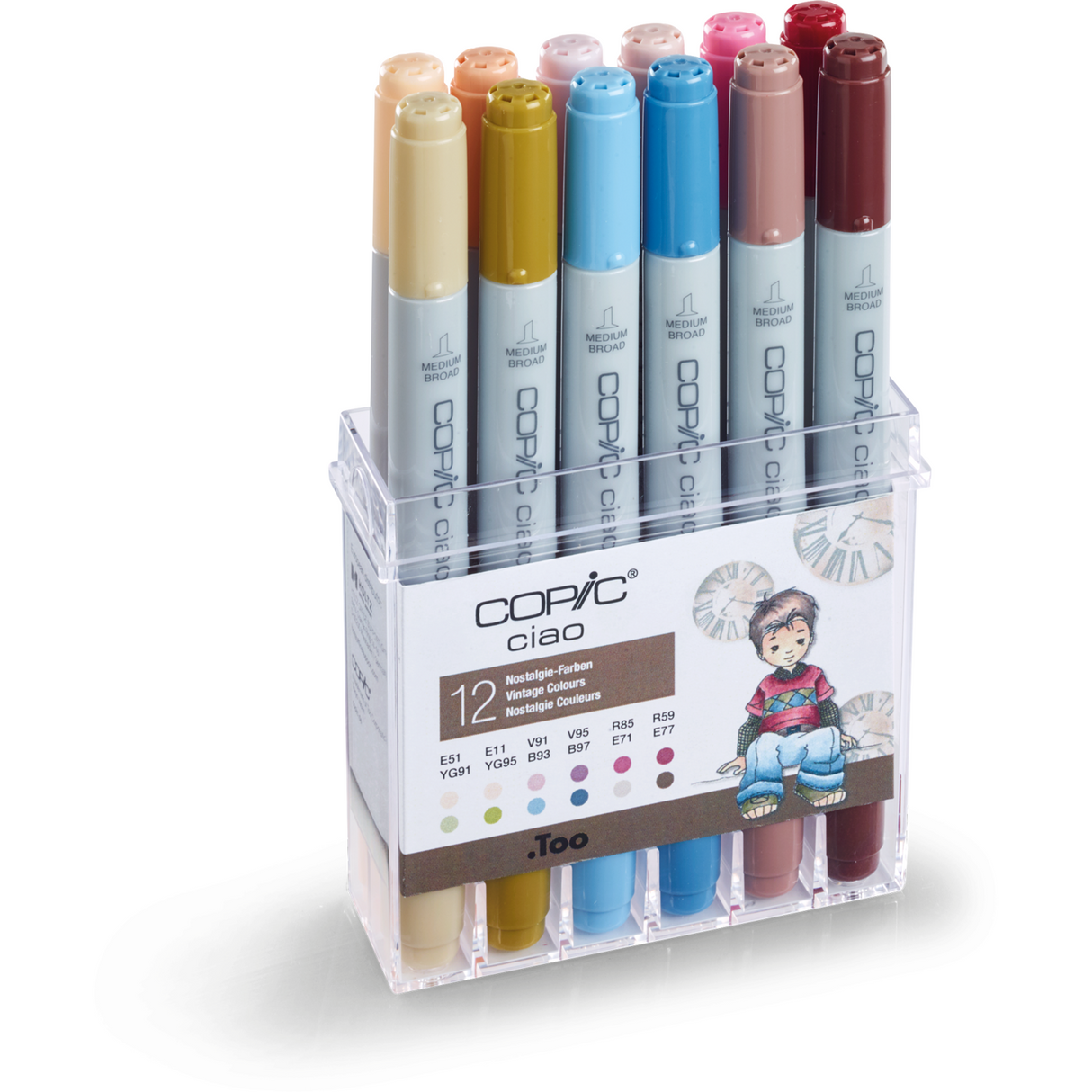 COPIC ciao 12er Set Nostalgie Farben
