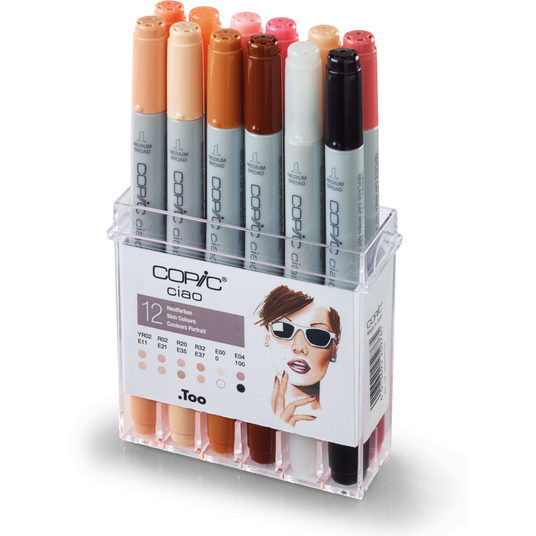 COPIC ciao 12er Set Hautfarben