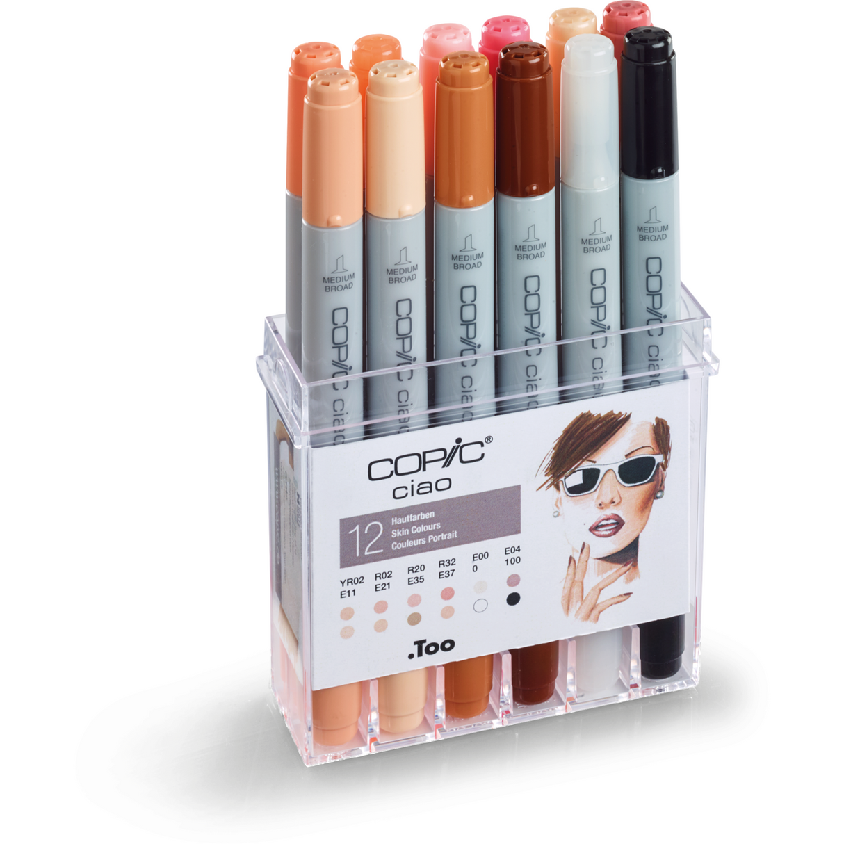COPIC ciao 12er Set Hautfarben