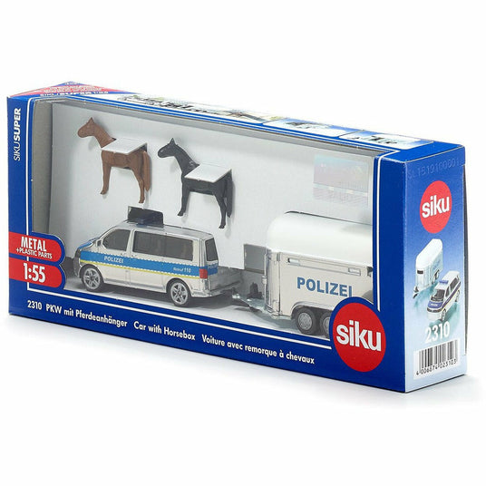 SIKU | Polizei-PKW mit Pferdeanhänger
