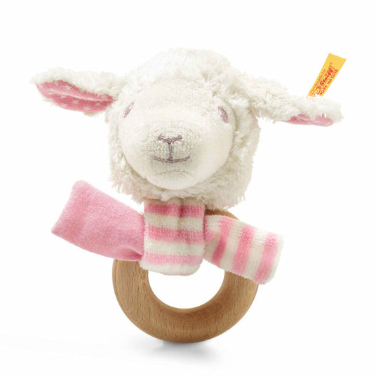 Steiff® | Liena Lamm Greifring mit Rassel | 12 cm