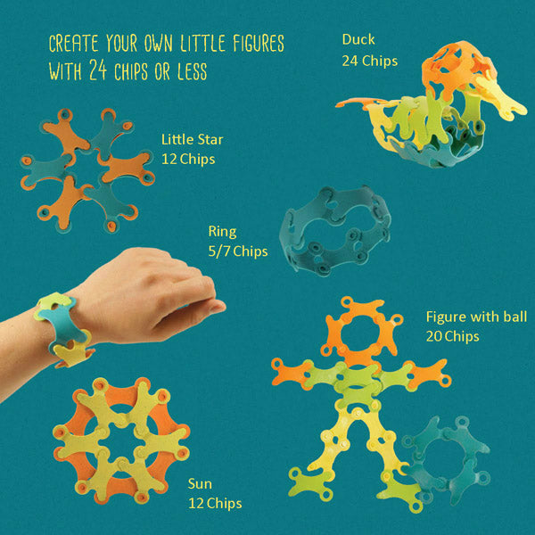 Binabo | Konstruktionsspiel | Starter-Set - 24 Chips