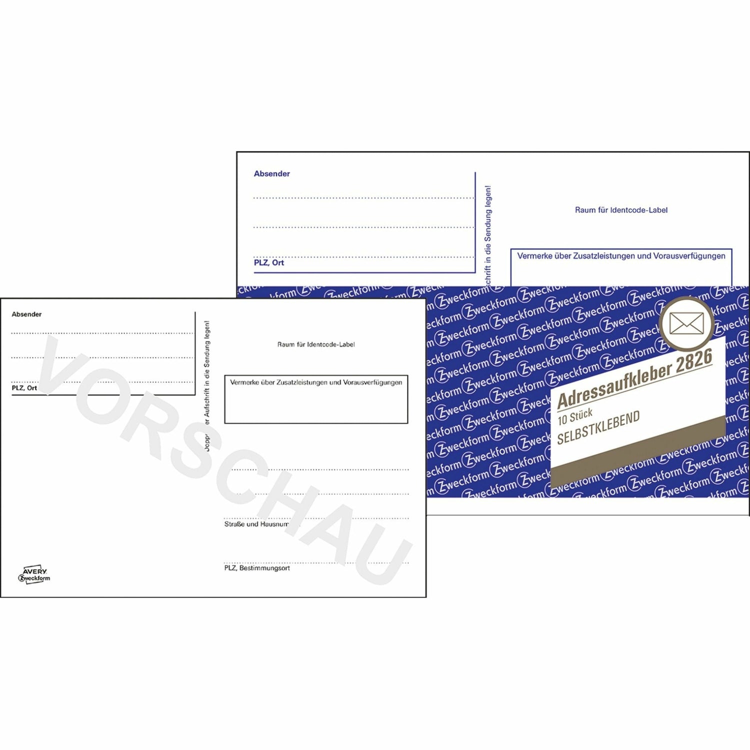 Avery-Zweckform | Adressaufkleberheft | 2826